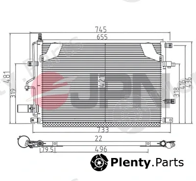 JPN 60C9146-JPN — Condenser, air conditioning
