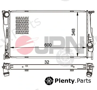 JPN 60C9008-JPN — Radiator, engine cooling