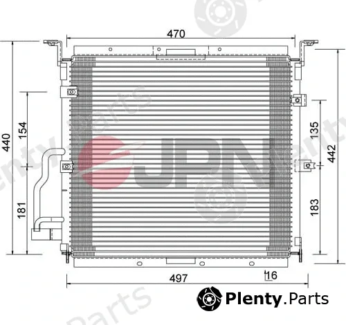 JPN 60C9081-JPN — Condenser, air conditioning