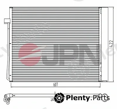 JPN 60C9082-JPN — Condenser, air conditioning