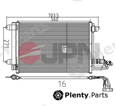 JPN 60C9140-JPN — Condenser, air conditioning