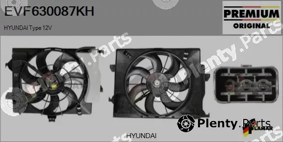 Flamar EVF630087KH — Electric Motor, radiator fan