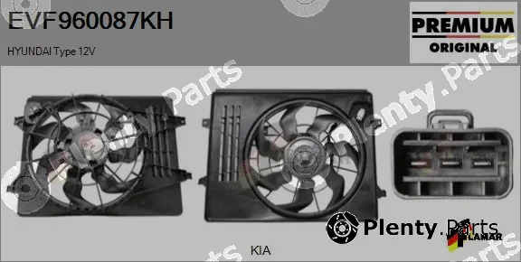 Flamar EVF960087KH — Electric Motor, radiator fan