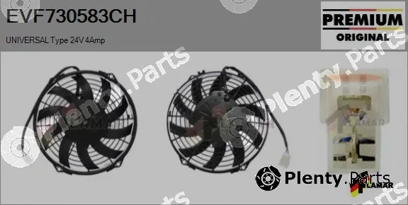 Flamar EVF730583CH — Electric Motor, radiator fan