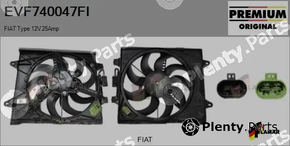 Flamar EVF740047FI — Electric Motor, radiator fan