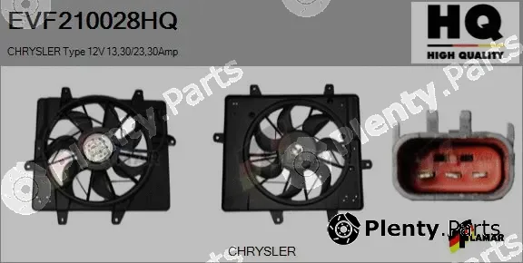 Flamar EVF210028HQ — Electric Motor, radiator fan
