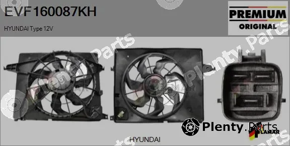 Flamar EVF160087KH — Electric Motor, radiator fan