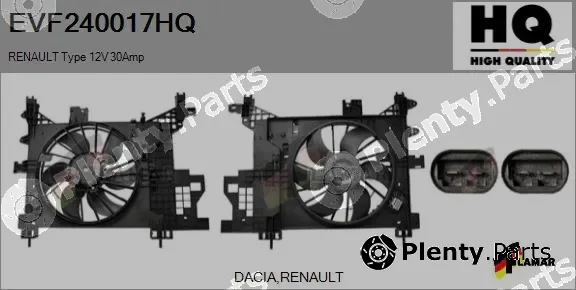 Flamar EVF240017HQ — Electric Motor, radiator fan