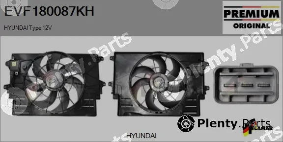 Flamar EVF180087KH — Electric Motor, radiator fan