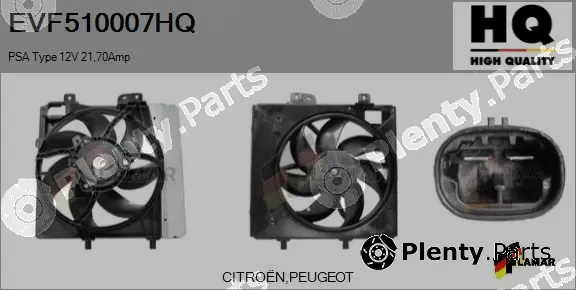 Flamar EVF510007HQ — Electric Motor, radiator fan