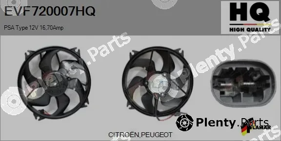 Flamar EVF720007HQ — Electric Motor, radiator fan