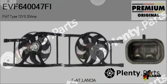 Flamar EVF640047FI — Electric Motor, radiator fan