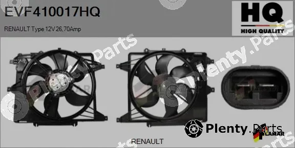 Flamar EVF410017HQ — Electric Motor, radiator fan