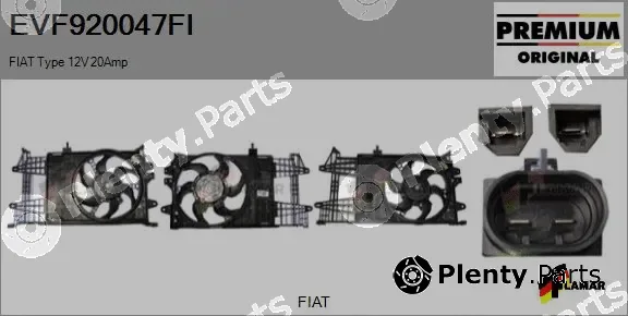Flamar EVF920047FI — Electric Motor, radiator fan