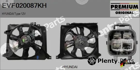 Flamar EVF020087KH — Electric Motor, radiator fan