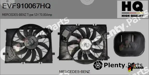Flamar EVF910067HQ — Electric Motor, radiator fan