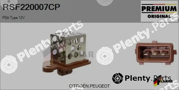 Flamar RSF220007CP — Series resistor, electric motor (radiator fan)