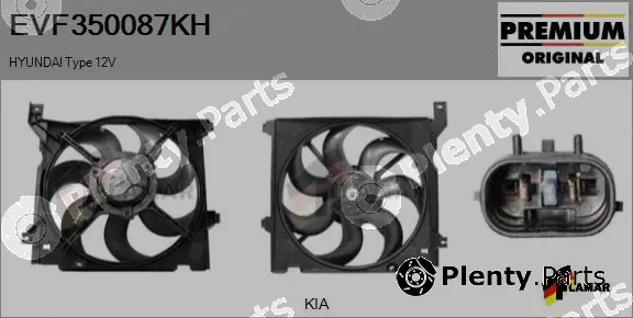 Flamar EVF350087KH — Electric Motor, radiator fan