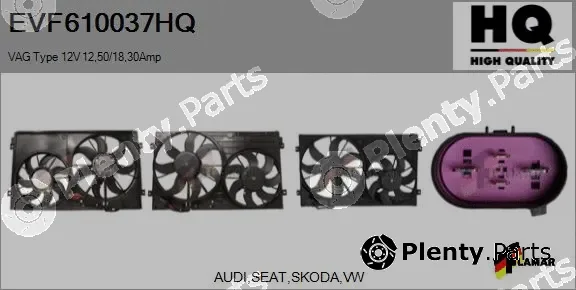 Flamar EVF610037HQ — Electric Motor, radiator fan