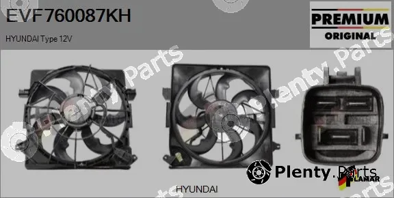 Flamar EVF760087KH — Electric Motor, radiator fan