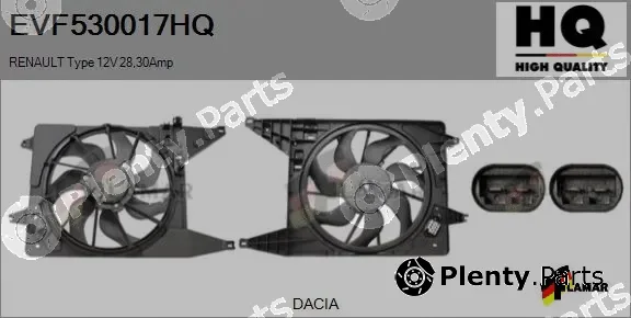 Flamar EVF530017HQ — Electric Motor, radiator fan