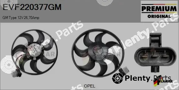 Flamar EVF220377GM — Fan, engine cooling