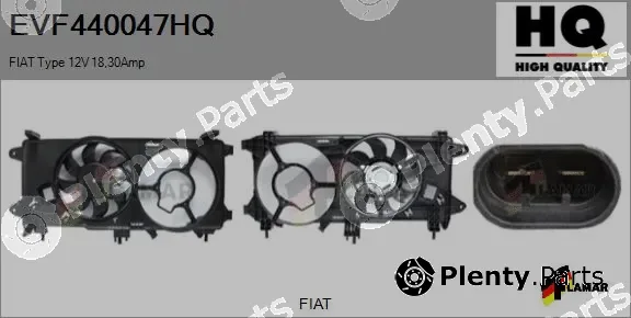 Flamar EVF440047HQ — Electric Motor, radiator fan