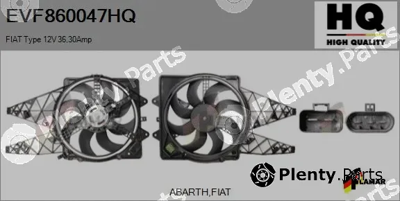 Flamar EVF860047HQ — Electric Motor, radiator fan