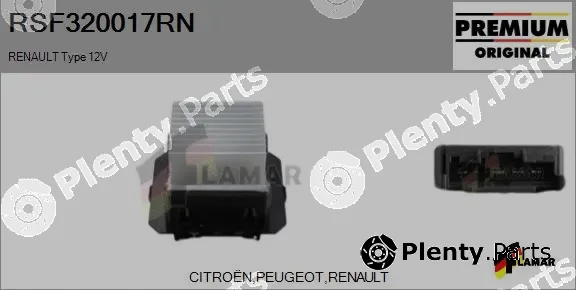 Flamar RSF320017RN — Resistor, interior blower