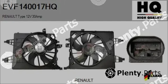 Flamar EVF140017HQ — Electric Motor, radiator fan