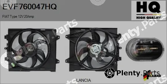 Flamar EVF760047HQ — Electric Motor, radiator fan