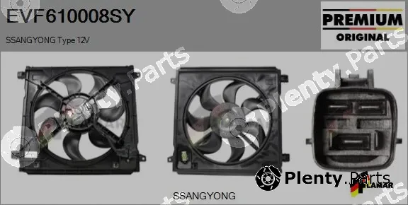 Flamar EVF610008SY — Electric Motor, radiator fan