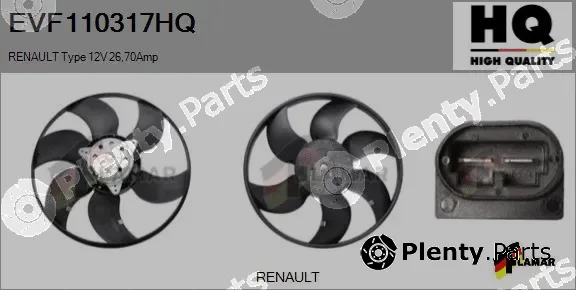 Flamar EVF110317HQ — Fan, engine cooling