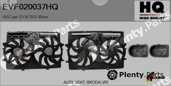 Flamar EVF020037HQ — Electric Motor, radiator fan