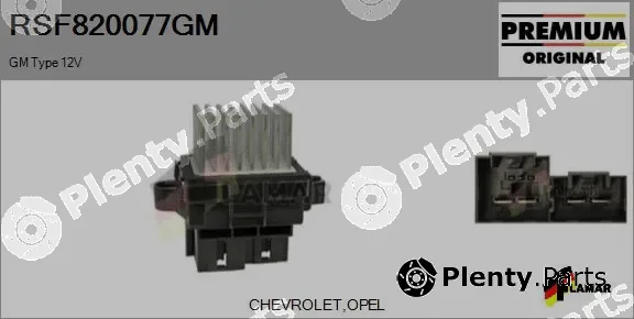 Flamar RSF820077GM — Resistor, interior blower