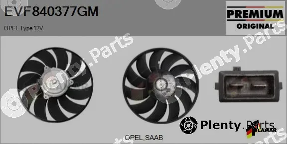 Flamar EVF840377GM — Fan, engine cooling