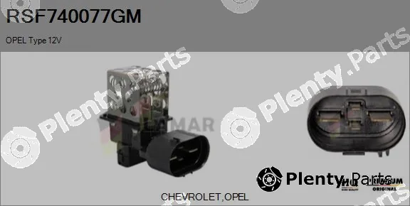 Flamar RSF740077GM — Series resistor, electric motor (radiator fan)