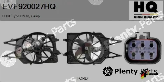 Flamar EVF920027HQ — Electric Motor, radiator fan