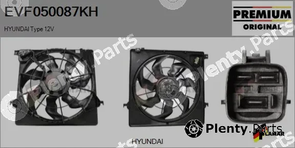 Flamar EVF050087KH — Electric Motor, radiator fan