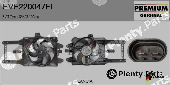 Flamar EVF220047FI — Electric Motor, radiator fan