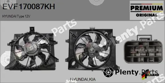 Flamar EVF170087KH — Electric Motor, radiator fan