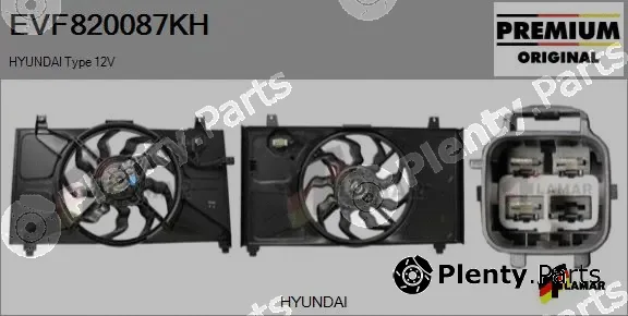 Flamar EVF820087KH — Electric Motor, radiator fan