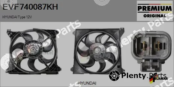 Flamar EVF740087KH — Electric Motor, radiator fan
