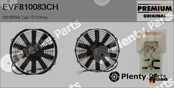 Flamar EVF810083CH — Electric Motor, radiator fan
