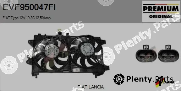 Flamar EVF950047FI — Electric Motor, radiator fan