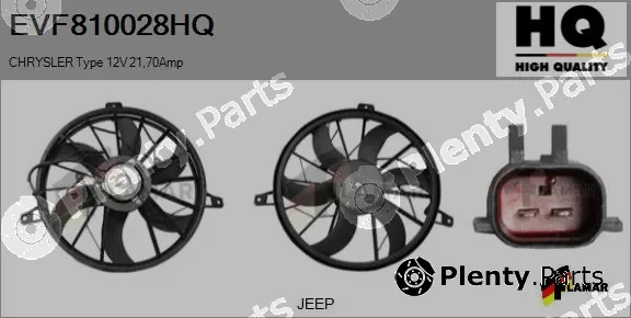 Flamar EVF810028HQ — Electric Motor, radiator fan