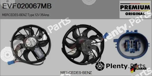 Flamar EVF020067MB — Electric Motor, radiator fan