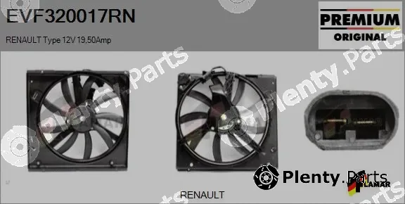 Flamar EVF320017RN — Electric Motor, radiator fan