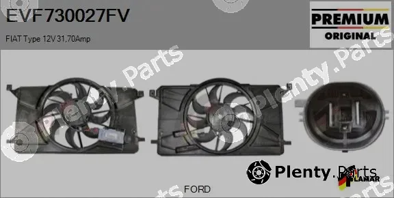 Flamar EVF730027FV — Electric Motor, radiator fan