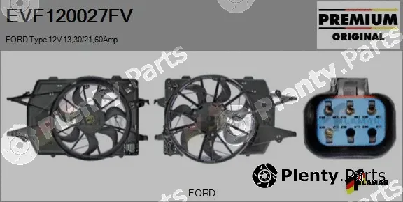 Flamar EVF120027FV — Electric Motor, radiator fan